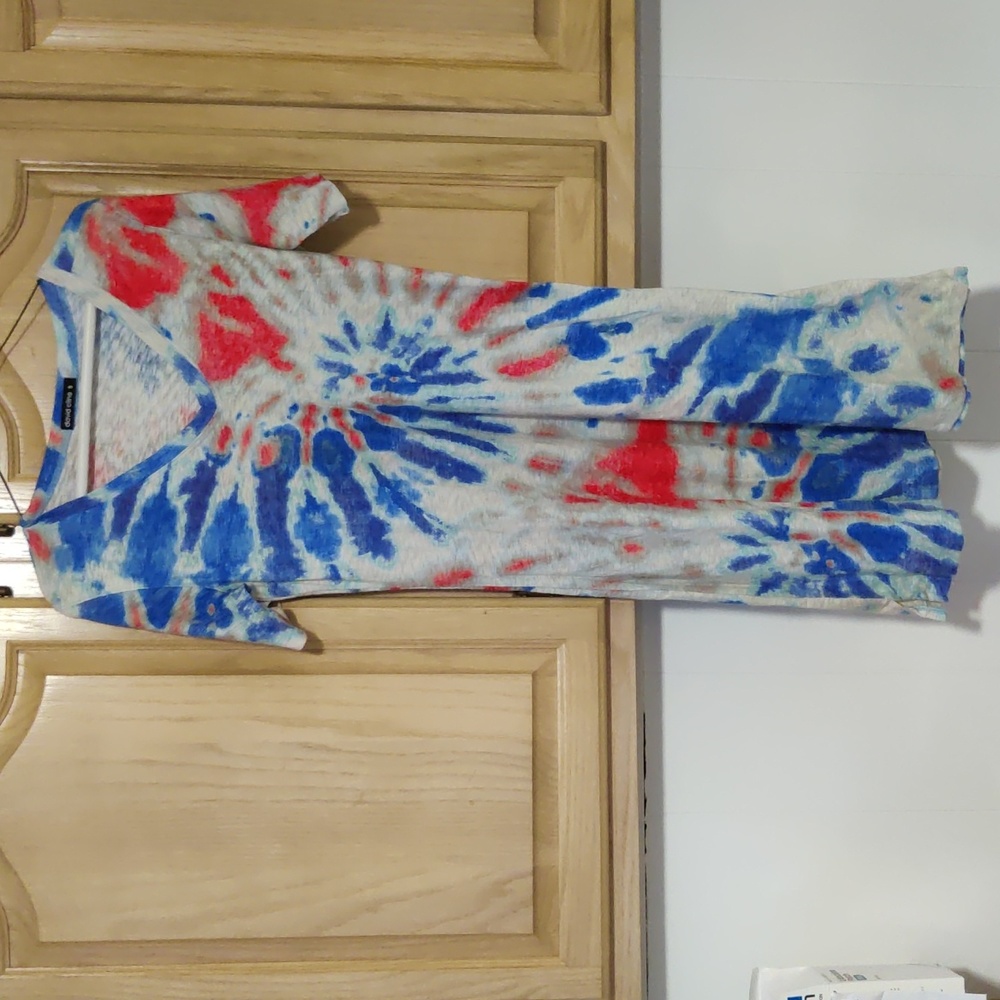 Tie dye vneck dress